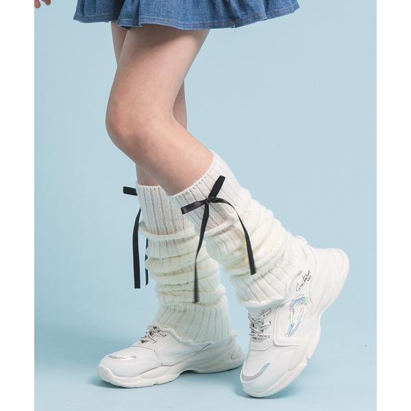 レッグウォーマー リボンデザインレッグウォーマー キッズ 子供 女の子