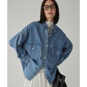 ブラウス シャツ デニムビッグシャツ レディース