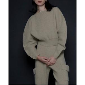 ニット セーター Crescent moon knit レディース