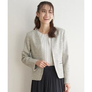 【ライトグレー】Louere ツイードショートジャケット ファンシーラメツイードショートジャケット | Louere (ルエレ)｜公式