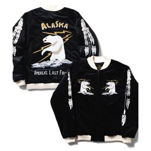 ジャケット ブルゾン メンズ HOUSTON ヒューストン VELVETEEN ALASKA SOUVENIR JACKET 別珍 アラスカ スーベニ