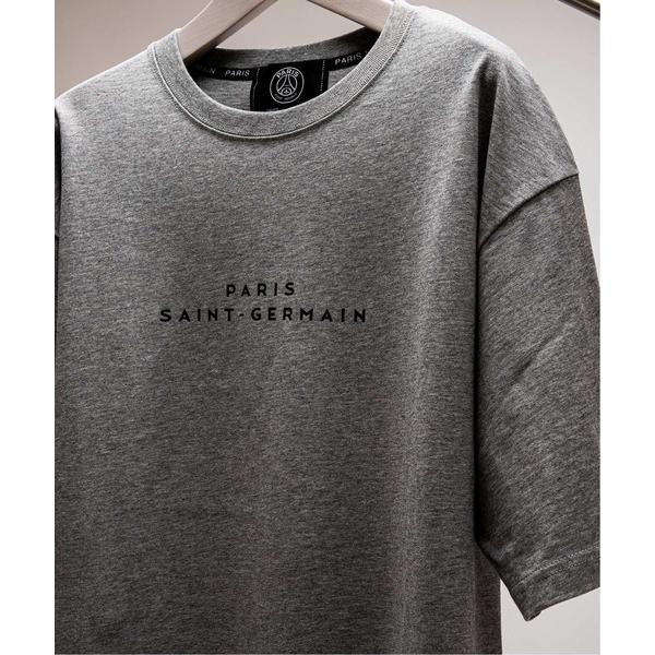 「PARIS SAINT-GERMAIN」 半袖Tシャツ MEDIUM グレー メンズ