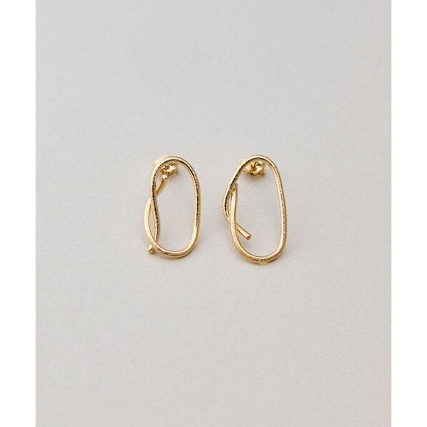 ピアス K18YG ドロー ピアス レディース