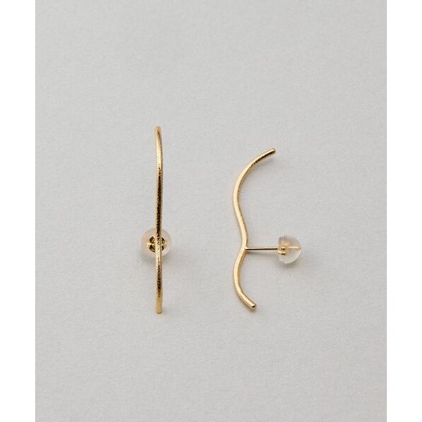 ピアス K18YG ドロー ピアス レディース