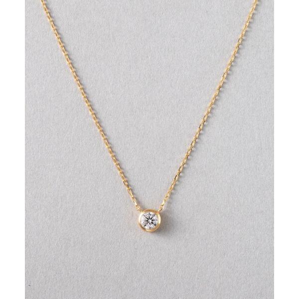 ネックレス K18 ダイヤモンド 0.25ct ネックレス「ブライト」 レディース