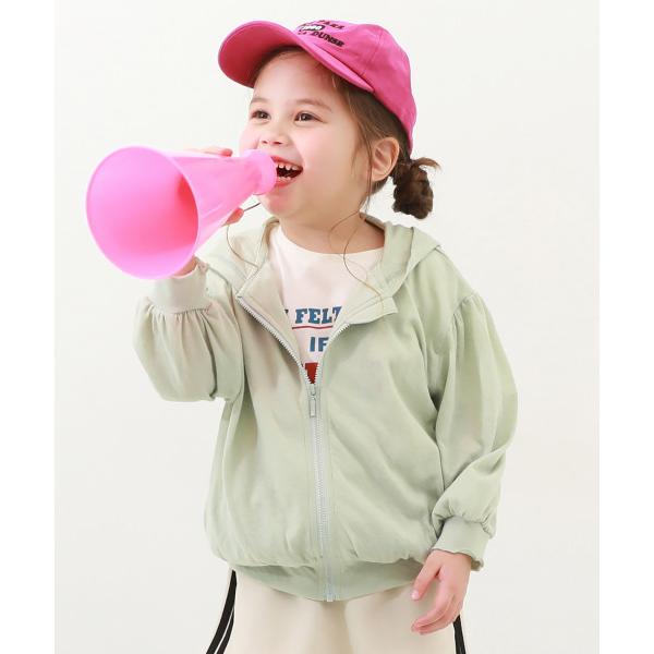 パーカー  UVカット ドロップショルダーパーカー キッズ 子供服 女の子