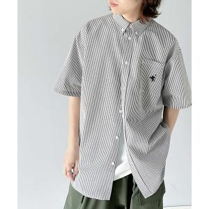 シャツ 「Javaジャバコラボ」サラッと着るだけでキマる。胸刺繍サッカー素材シャツ メンズ レディース