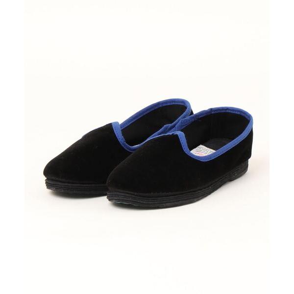 スリッポン Slip on shoes  Kids Black×Blue キッズ 子供 男の子 女の...