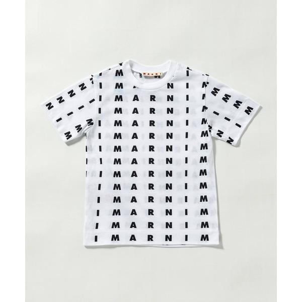 tシャツ Tシャツ キッズ MARNI（マルニ）Kids ＆ Junior ブランドロゴ総柄半袖Tシ...