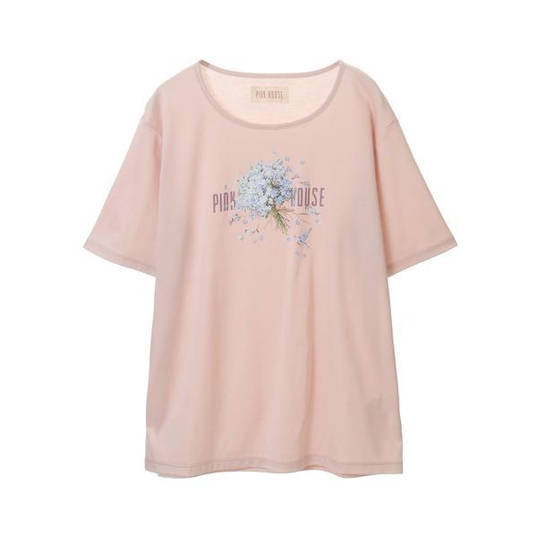 「PINK HOUSE」 半袖Tシャツ フリー ピンク レディース