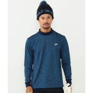 メンズ 「BEAMS GOLF」 長袖Tシャツ LARGE ネイビー｜zozo