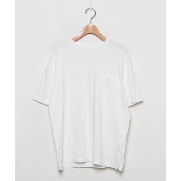 「three dots」 半袖Tシャツ L ホワイト メンズ