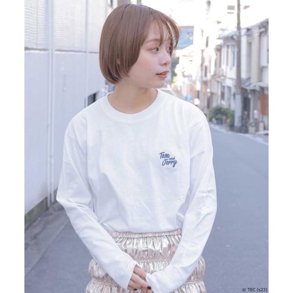 tシャツ 「公式」トムとジェリー　クルーロングＴシャツ　メンズ メンズ レディース