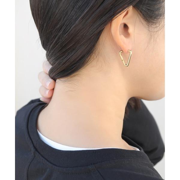 ピアス 金属アレルギー対応「ieLS」ステンレス　トライアングルフープピアス レディース メンズ