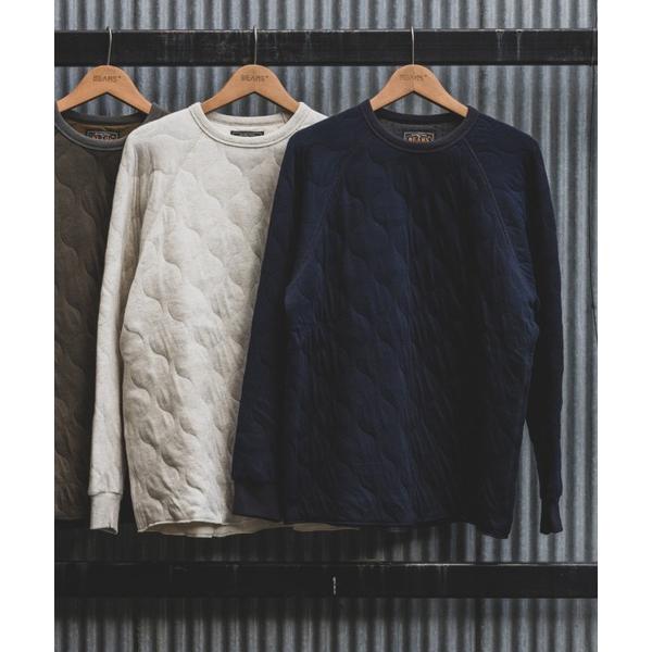 tシャツ ミリタリー キルト クルーネック メンズ