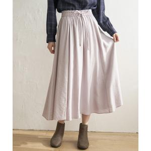 スカート レディース ボリュームギャザースラブスカートの商品画像
