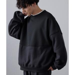 トレーナー スウェット 裏起毛 バイカラーパイピ...の商品画像