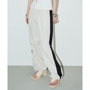 パンツ サイドラインナイロンパンツ レディース