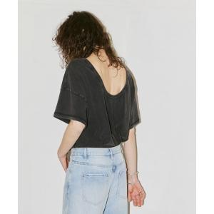 tシャツ Tシャツ レディース USEDウォッシュ加工バックオープンTシャツ｜ZOZOTOWN Yahoo!店