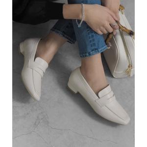 ローファー スクエアトゥコインローファー レディース