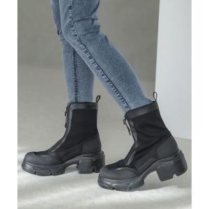 レディース ブーツ mix material boots/995558｜ZOZOTOWN Yahoo!店