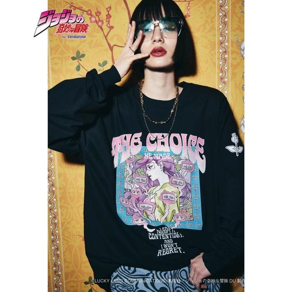 「glamb」 半袖Tシャツ「ジョジョの奇妙な冒険コラボ」 M ブラック メンズ