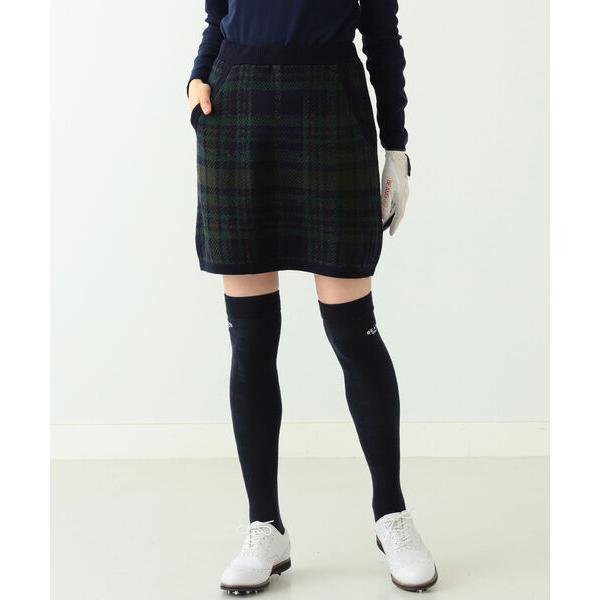 「BEAMS GOLF」 スカート MEDIUM ネイビー レディース