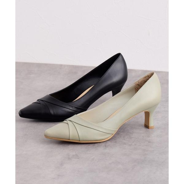 パンプス 「Made in Japan」「撥水」切替デザインナナメカットパンプス/643107