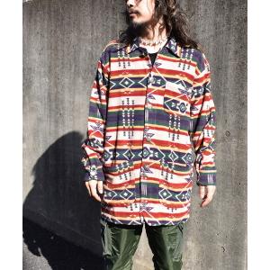 improves（インプローブス） ブルゾン アウター ネイティブ柄 シャツ