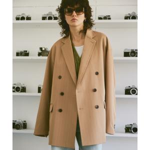 ジャケット テーラードジャケット Oversized double-breasted jacket/オーバーサイズダブルブレストジャケット