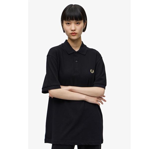 「FRED PERRY」 半袖ポロシャツ 38 ブラック メンズ