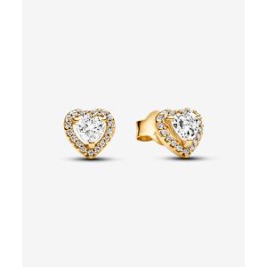 PANDORA（パンドラ） ピアス ダブル ハート スパークリング スタッド