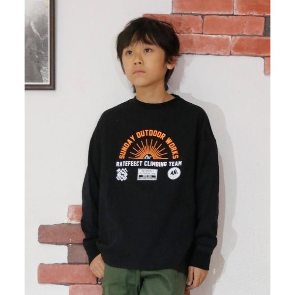 tシャツ RAT EFFECT/ラットエフェクト　OUTDOOR WORKS ロンT キッズ 子供服...