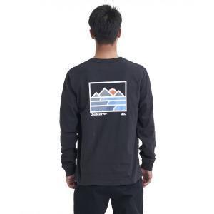 tシャツ Tシャツ メンズ LANDSCAPE LINE LT/クイックシルバーUSコットンレギュラーフィットワンポイントプリントロングカットソー