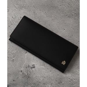 財布 「DUNHILL/ダンヒル」本革 メタルロゴ 長財布 メンズ