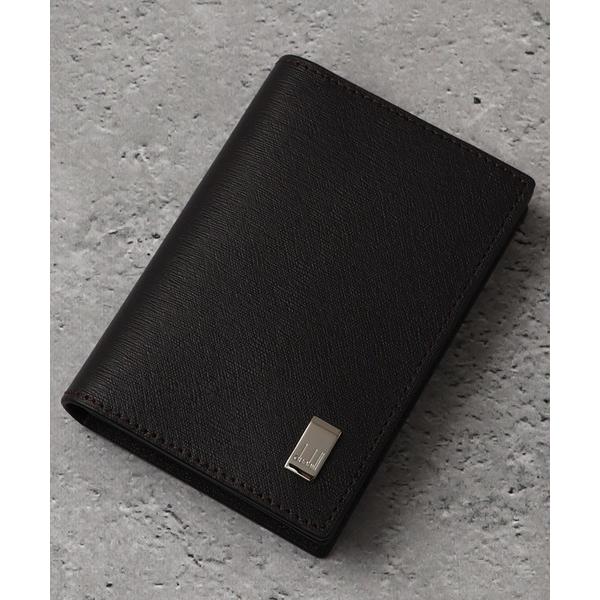 カードケース 「DUNHILL/ダンヒル」本革 ロゴ刻印メタルプレート カードケース