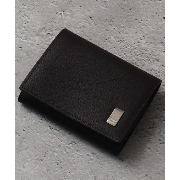 コインケース 「DUNHILL/ダンヒル」本革 ロゴ刻印メタルプレート コインケース