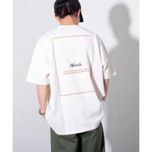 tシャツ Tシャツ メンズ 「NANGA×GLOSTER」別注  ワンポイントロゴ刺繍 バックプリントTシャツ｜ZOZOTOWN Yahoo!店