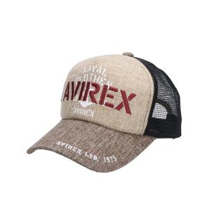 帽子 キャップ メンズ 「AVIREX/アヴィレックス」AX 雑材 メッシュ CAP