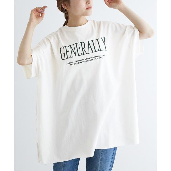 「w closet」 半袖Tシャツ FREE オフホワイト レディース