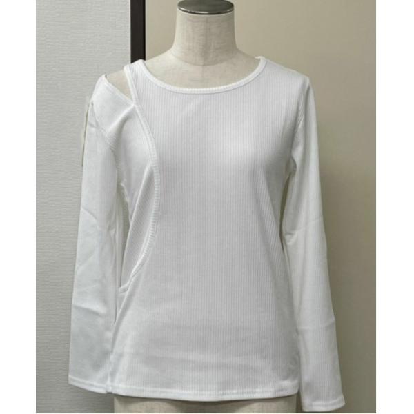 tシャツ アシメレイヤードリブカットソー レディース メンズ