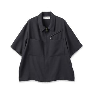 シャツ ブラウス メンズ 24-SS-023 / Dry Heather Twill Double Pocket Short Sleeve Shirt
