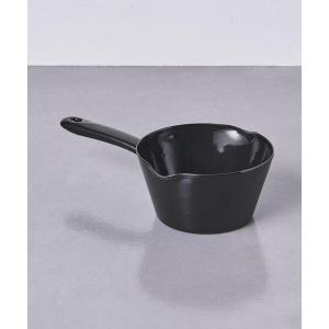 鍋 「別注」「富士ホーロー」ミルクパン 14cm BLACK