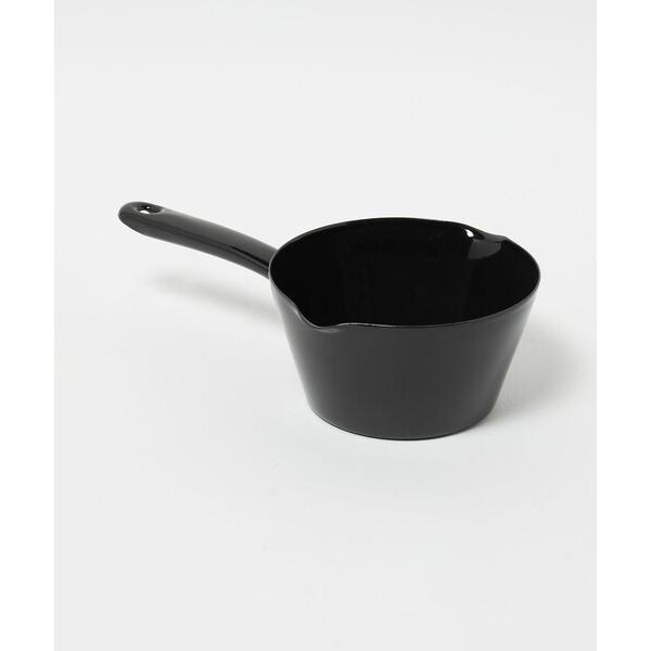 鍋 「別注」「富士ホーロー」ミルクパン 14cm BLACK
