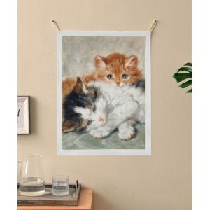 Francfranc（フランフラン） ポスター ホワイト ボタニカル アート