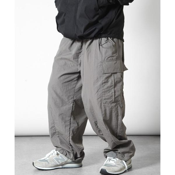 パンツ カーゴパンツ メンズ 「ROOT THREE」ナイロンテック 裏メッシュバルーンカーゴパンツ