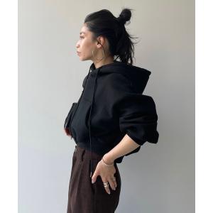 パーカー egg short hoodie / エッグショートフーディー レディース