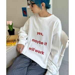 tシャツ Tシャツ メンズ 「UNISEX」メッセージプリントロンTee