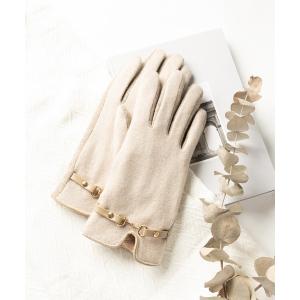 ANNA SUI（アナスイ） 手袋 バタフライメタル カラーミックスツイード