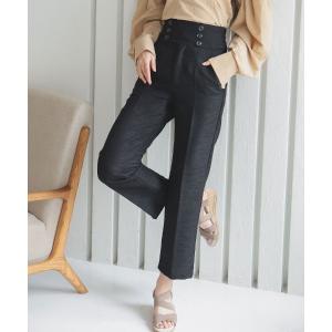 スラックス パンツ 「ZOZO限定カラー」麻調ハイウエストパンツ レディース